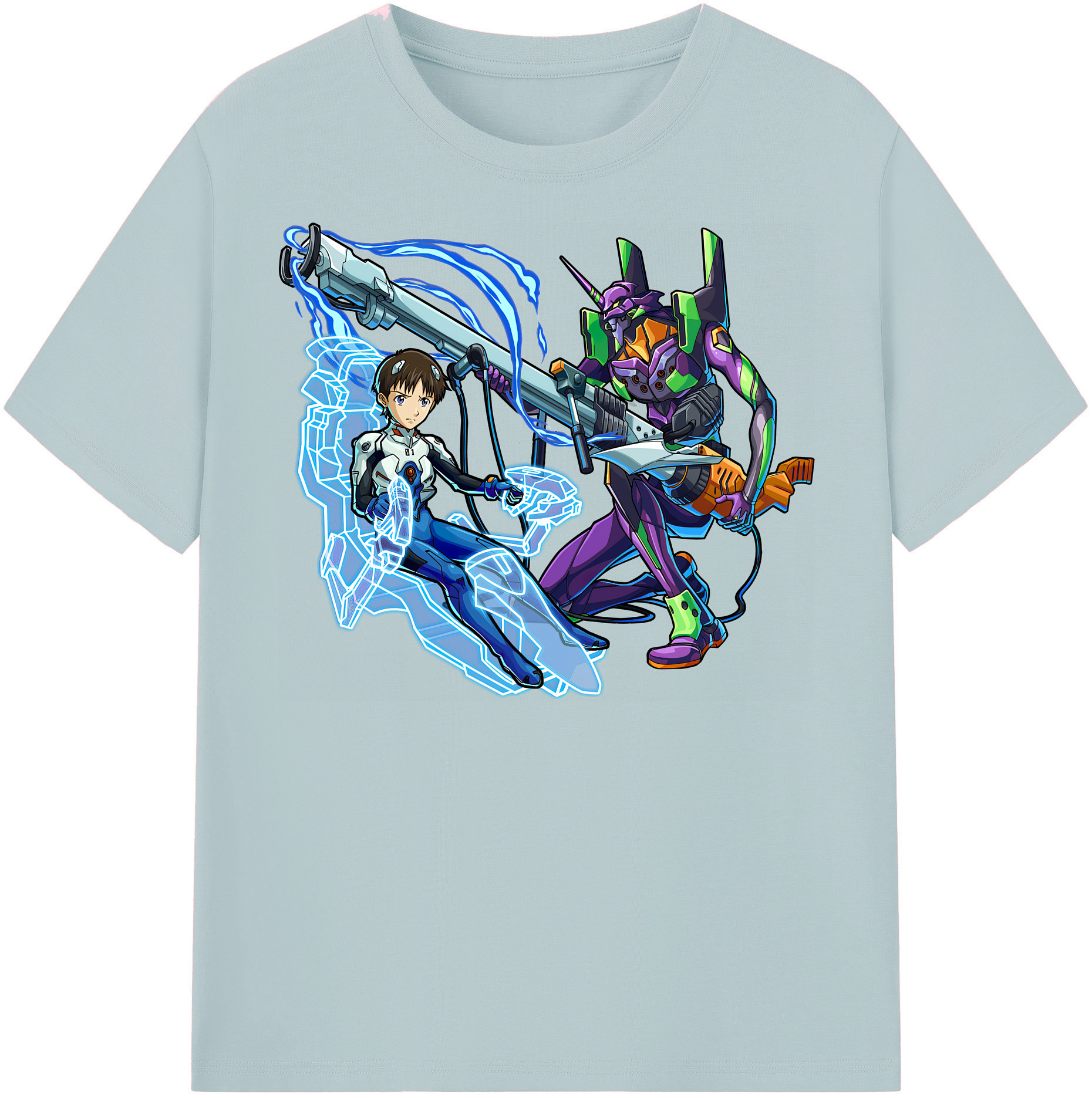 （画像用） EVA 新世紀エヴァンゲリオン 綿100％半袖Tシャツ（フロントプリント）